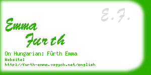 emma furth business card