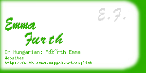 emma furth business card